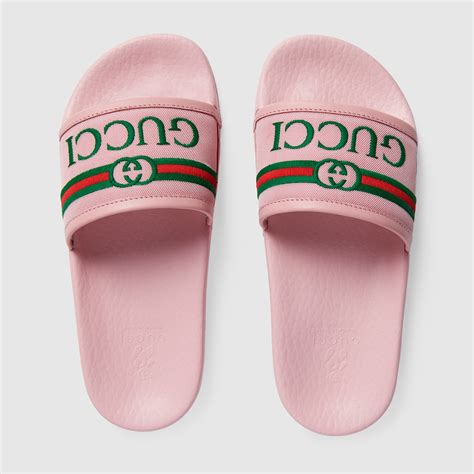 girls gucci slides kids|Gucci sandals for girls.